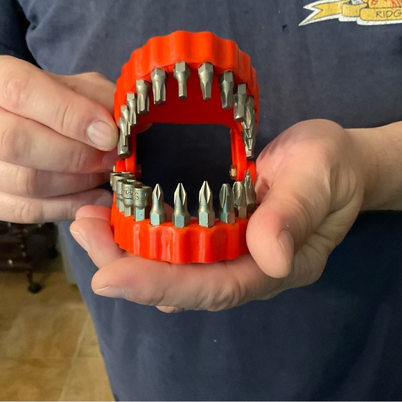 Other - 🦷Denture Drill Bit Funny Holder For 1/4” Hex Bits! 💋🤡😂